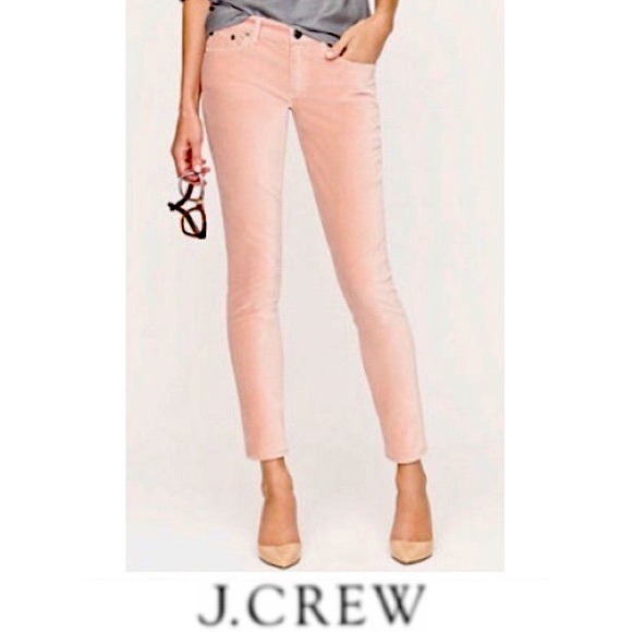 J Crew Light Pink Toothpick Jeans Size 25
